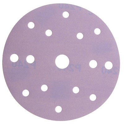 Шлифовальные диски SMIRDEX 740 Ceramic, Ø150мм, 15 отверстий