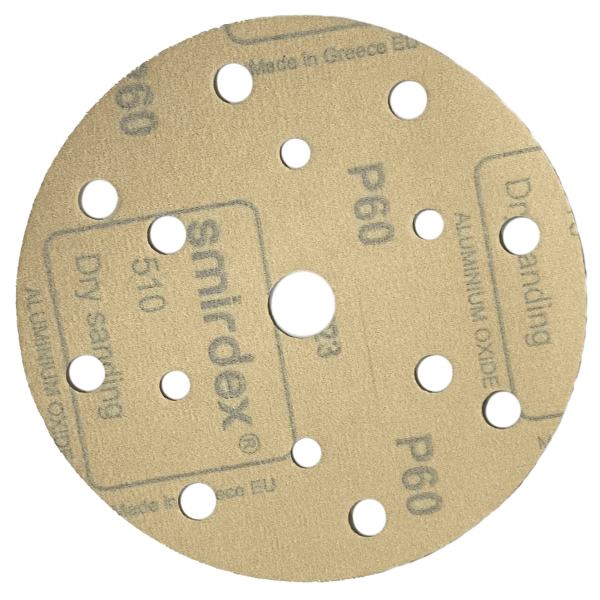 Шлифовальные диски Smirdex 510 White, Ø150мм, 15 отверстий